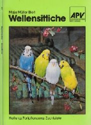 Müller-Bierl, Maja;  Wellensittiche - Haltung, Fortpflanzung, Zuchtziele 8 Farbfotos auf Tafeln, 14 Abbildungen im Text 
