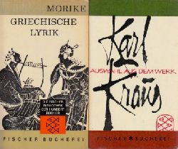 Mrike, Eduard und Karl Kraus;  Griechische Lyrik - Auswahl aus dem Werk 2 Bcher 