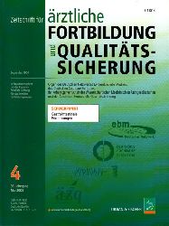 Autorengruppe;  Zeitschrift fr rztliche Fortbildung und Qualittssicherung - Schwerppunkt: Gastrointestinale Erkrankungen - 96. Jahrgang , 2002, Heft 4 
