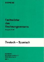 Autorengruppe;  SIEMENS Fachwrter des Rechnungswesens,  Ausgabe 4.80 Spanisch 