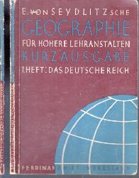 Heck, Karl;  E. von Sydlitzsche Geographie fr hhere Lehranstalten, Kurzausgabe Heft 1 und Heft 2 2 Bcher 