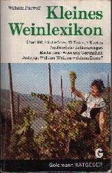 Panwolf, Wilhelm:  Kleines Weinlexikon ber 900 Stichwrter und 27 Fotos. Zwei doppelseitige Karten der deutschen und europischen Weinanbaugebiete. Mit einer Einleitung und einem Anhang. 