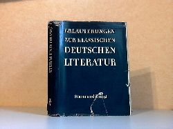 Gysi, Klaus;  Erluterungen zur Deutschen Literatur: Sturm und Drang 