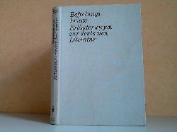 Bttcher, Kurt;  Befreiungskriege - Erluterungen zur deutschen Literatur 