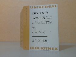 Autorengruppe;  Deutschsprachige Literatur im berblick - Reclams Universal-Bibliothek Band 94 