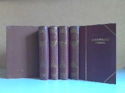 von Schlegel, A.W. und L. Tieck;  Shakespeares Werke in zwlf Teilen 4 Bcher im Einschub  - Goldene Klassiker-Bibliothek 