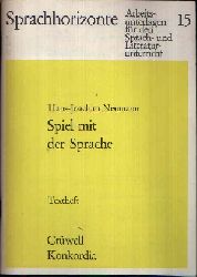 Neumann, Hans-Joachim:  Spiel mit der Sprache Textheft - Heft 15 
