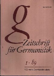 Trger, Claus (Herausgeber):  Zeitschrift fr Germanistik 