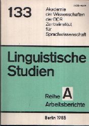 Glser, Rosemarie:  Fachsprachliche Textlinguistik Linguistische Studien Reihe A Arbeitsbericht 133 