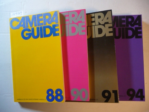 Mike (Red.) Bartlett  Camera Guide 88 + 90 + 91 + 94 Jahrbuch des BVK Bundesverband Kamera e.V. (4 BÜCHER) 