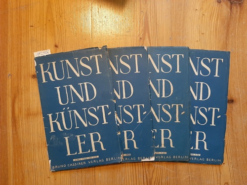 Bruno Cassirer und Karl Scheffler (Hrsg.)  Kunst und Künstler. Eine Monatsschrift. (kleine Ausgabe) Konvolut. Jan/Feb. + April + Mai + Juni 1932 (4 HEFTE) 