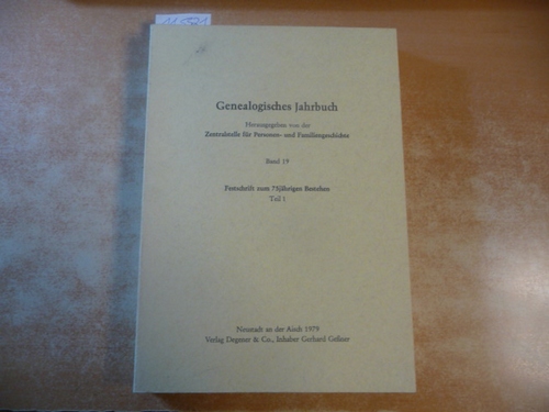 Diverse  Band 35. Genealogisches Jahrbuch. Hrsg.: Zentralstelle für Personen- und Familiengeschichte, Institut für Genealogie 