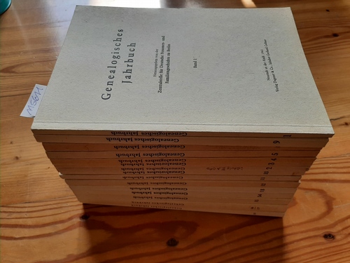 (Hrsg.) Zentralstelle für Personen- und Familiengeschichte  Genealogisches Jahrbuch. Band 1 bis 18 ohne Band 6+7 (15 BÜCHER) 