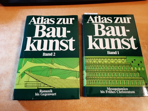 Müller, Werner; Vogel, Gunther  Atlas zur Baukunst, Band 1: Mesopotamien bis frühes Christentum; Band 2: Romanik bis Gegenwart, Mit vielen Abb. (2 BÜCHER) 