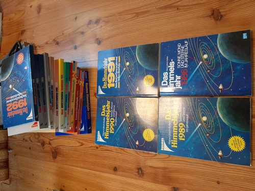 Hans-Ullrich Keller  Das Himmelsjahr 1986 Sonne, Mond und Sterne im Jahreslauf + 16 weitere Ausgaben der Reihe (17 BÜCHER) 