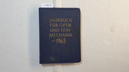 Hacman, Dionys  Jahrbuch für Optik und Feinmechanik 1963 