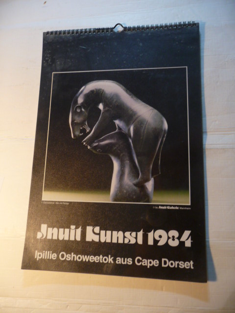 Ipilie Oshoweetok (aus Cape Dorset)  Inuit Kunst 1984 - Kalender 
