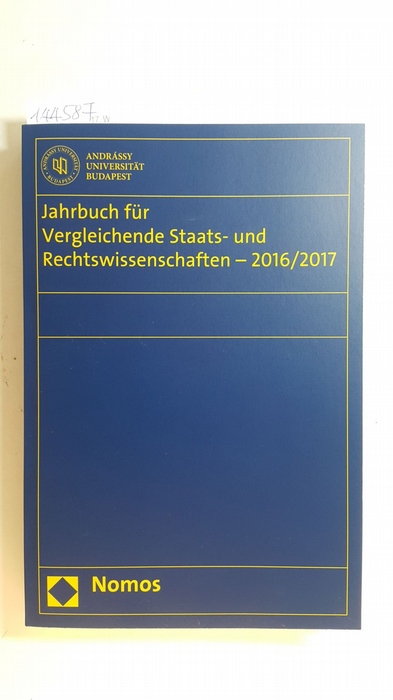 Diverse  Jahrbuch für Vergleichende Staats- und Rechtswissenschaften - 2016/2017 