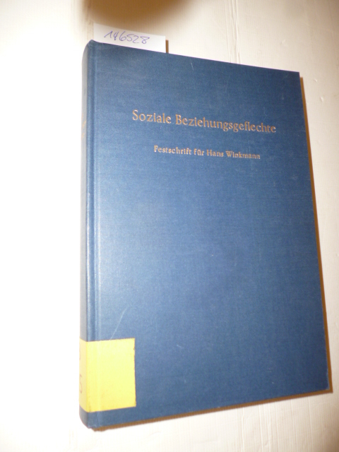 Niemeyer, Harald [Hrsg.]  Soziale Beziehungsgeflechte : Festschrift für Hans Winkmann zum 65. Geburtstag 