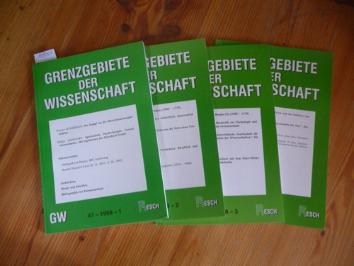 Resch, Andreas (Hrsg. / Red.); Kapferer Mag. Priska (Red.)  Grenzgebiete der Wissenschaft 47. Jahrgang. 1998 - 4 Broschüren komplett 
