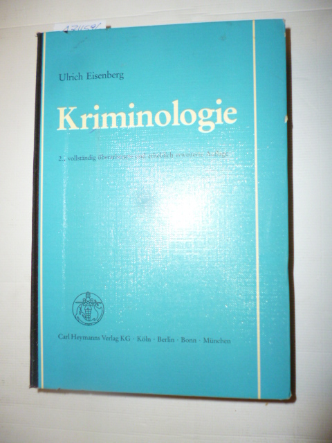 Eisenberg, Ulrich  Kriminologie 