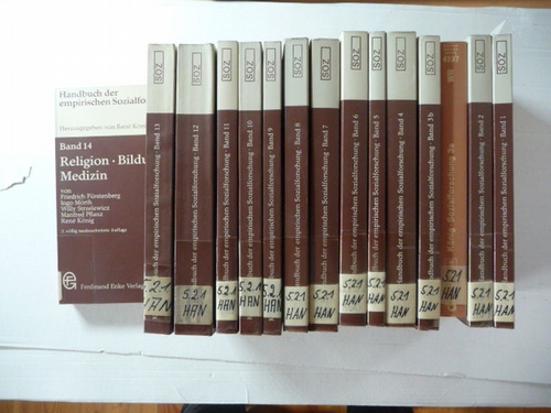 König, René (Hrsg.)  Handbuch der empirischen Sozialforschung. 14 Bände in 15. Büchern (15 BÜCHER) 