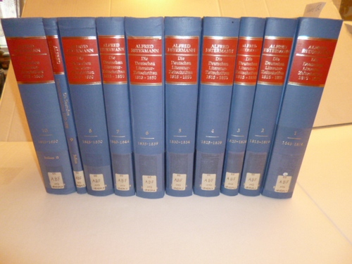 Estermann, Alfred  Die deutschen Literatur-Zeitschriften 1815 - 1850. Bibliographien, Programme, Autoren. (10 BÜCHER) 