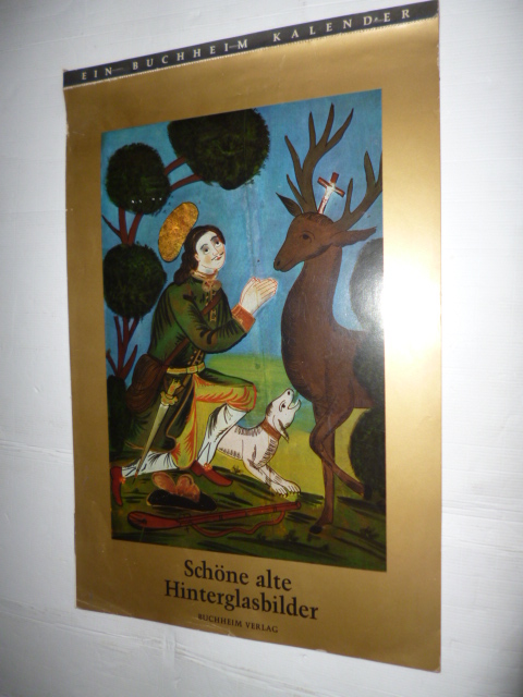 Diverse  Schöne alte Hinterglasbilder - Kalender 1970 
