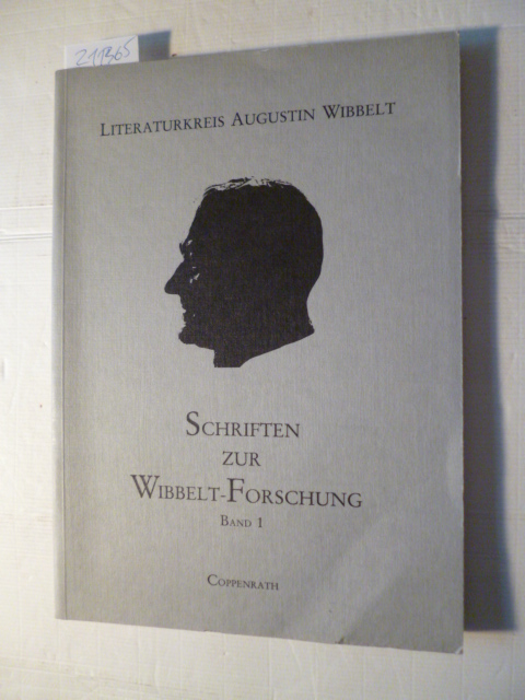 Rainer (Red.) Schepper  Schriften zur Wibbelt-Forschung Band 1. 