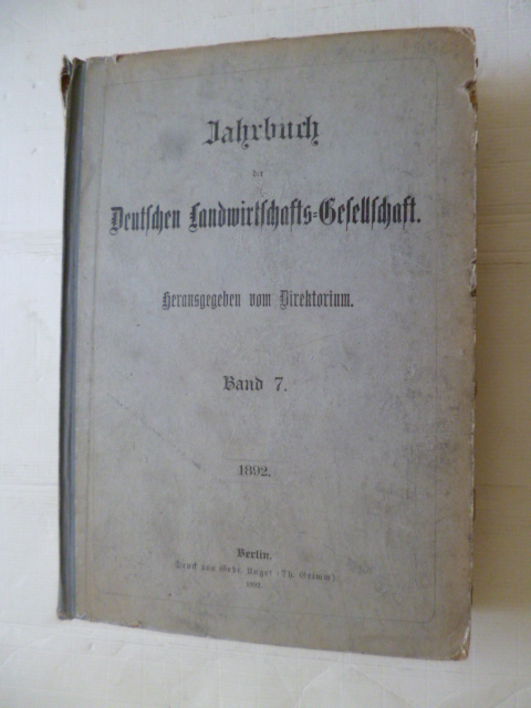Diverse  Jahrbuch der Deutschen Landwirtschafts-Gesellschaft 1893 (Band. 8) 