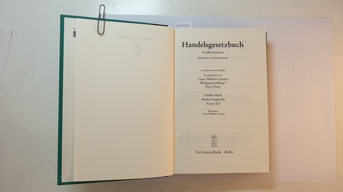 Claus W. Canaris  Handelsgesetzbuch, Bd. 5., Bankvertragsrecht / Teil 1. 