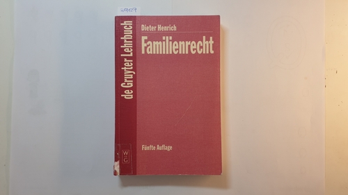 Henrich, Dieter  Familienrecht 