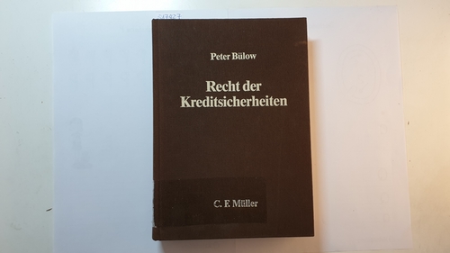 Bülow, Peter  Recht der Kreditsicherheiten : Sachen und Rechte, Personen ; ein Lehrbuch 