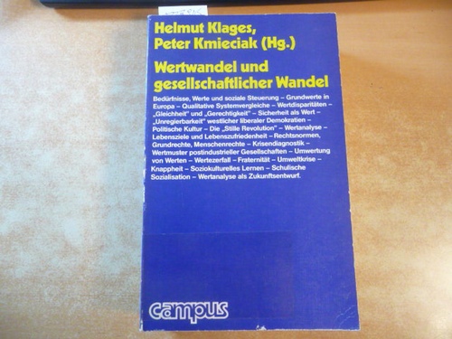 Klages, Helmut [Hrsg.]  Wertwandel und gesellschaftlicher Wandel 