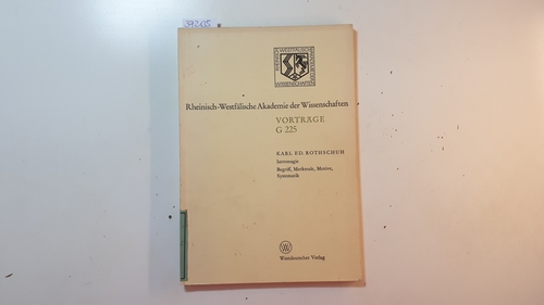 Rothschuh, Karl Eduard  Iatromagie : Begriff, Merkmale, Motive, Systematik (Vorträge ; G 225) 