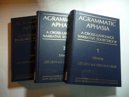 Lise Menn; Loraine K. Obler  Agrammatic Aphasia: A Cross-Language Narrative Sourcebook, Volume 1+2+3 ( Control Subjects) 3 BÜCHER) 