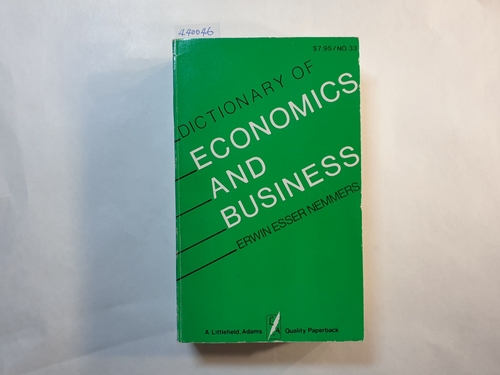 Erwin Esser Nemmers  Dictionary of Economics and Business 