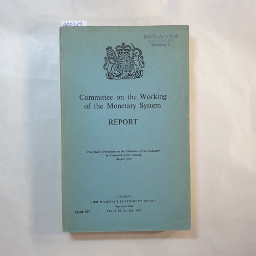   Committee on the Working of the Monetary System report 
