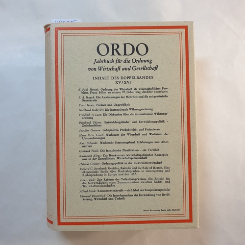   ORDO - Jahrbuch für die Ordnung von Wirtschaft und Gesellschaft, Doppelband XV/XVI 