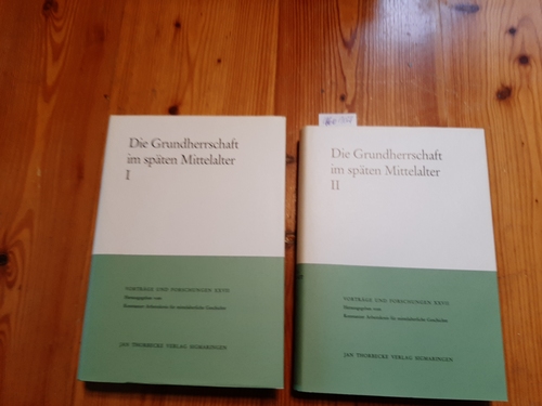 Patze, Hans (Hrsg.)  Die Grundherrschaft im späten Mittelalter (Vorträge und Forschungen, Band 27) (2 BÜCHER) 