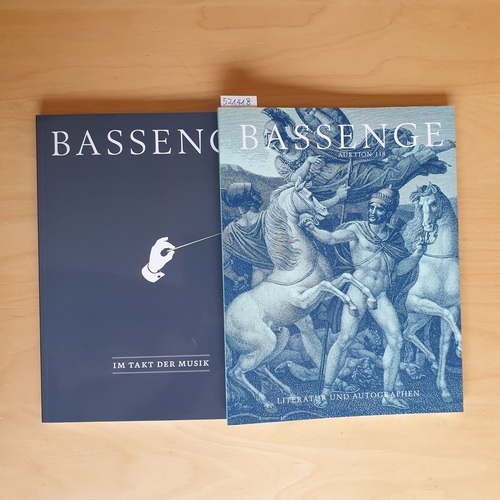 Bassenge, Tilman  Bassenge Auktion 118 (2 BÜCHER): Literatur  u. Autographen + Im Takt der Musik 