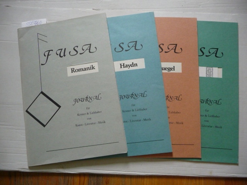 Fusa - Journal für Kenner & Liebhaber von Kunst, Literatur, Musik  Romanik in Köln. Heft 8/9. 1982 + Haydn Heft 10. 1982 + Bruegel Heft 7. 1982 + Vergil Heft 6. 1982 (4 HEFTE) 