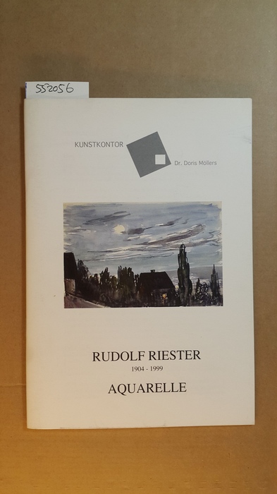 Rudolf Riester  Rudolf Riester. 1904-1999. Aquarelle. 