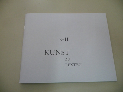 Andy Lim & Dieter M. Gräf [Hrsg.]  KUNST zu Texten No II. : Claudio Moser. Photographien 