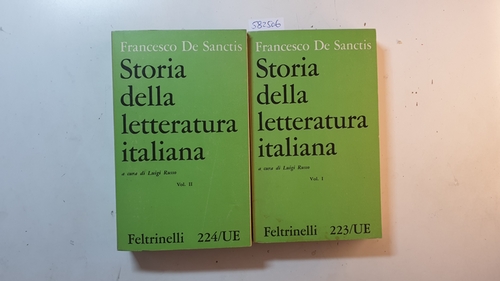 Francesco De Sanctis  Storia della letteratura italiana (2 Vol.) 