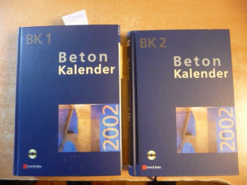 Eibl, Prof. Josef  Beton-Kalender 2002, Taschenbuch für Beton-, Stahlbeton- und Spannbetonbau sowie die verwandten Fächer, Teil I+II (2 BÜCHER) 