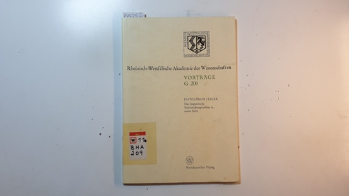 Seiler, Hansjakob  Das linguistische Universalienproblem in neuer Sicht (Vorträge ; G 200) 
