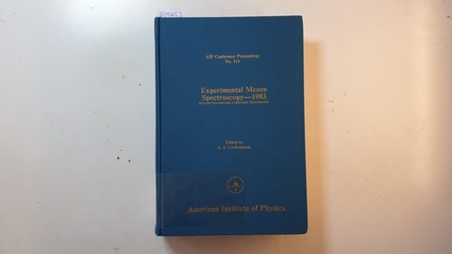Linderbaum, S. J.  Experimental Meson Spectroscopy 1983. (Aip Conference Proceedings, No 113) 