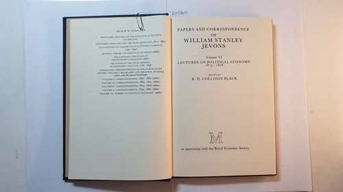 W S Jevons, R D Collison Black,  Papers and Correspondence of William Stanley Jevons - Volume 4: Correspondence, 1875-1876 