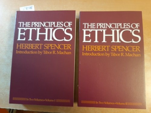 Spencer, Herbert ; Machan, Tibor R., 1939-2016 [Préface]  The principles of ethics : In Two Volumes (2 BÜCHER) 